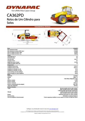 Cilindri compactori cu un singur tambur Dynapac CA 362 PD