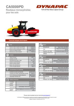 Cilindri compactori cu un singur tambur Dynapac CA 5000 PD