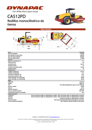 Cilindri compactori cu un singur tambur Dynapac CA 512 PD