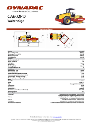 Cilindri compactori cu un singur tambur Dynapac CA 602 PD