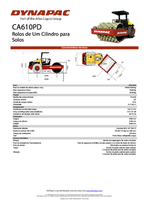 Cilindri compactori cu un singur tambur Dynapac CA 610 PD