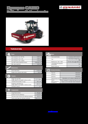 Cilindri compactori cu un singur tambur Dynapac CA35D Rhino
