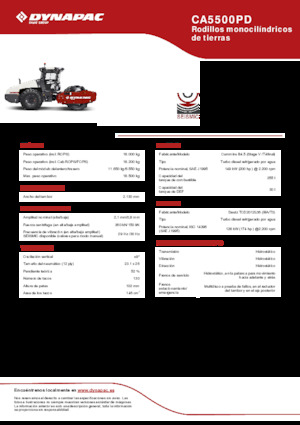 Cilindri compactori cu un singur tambur Dynapac CA5500PD