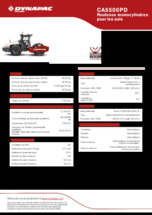 Cilindri compactori cu un singur tambur Dynapac CA5500PD