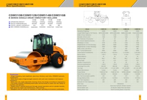 Cilindri compactori cu un singur tambur Lonking CDM510B