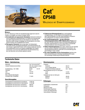 Cilindri compactori cu un singur tambur Caterpillar CP54B