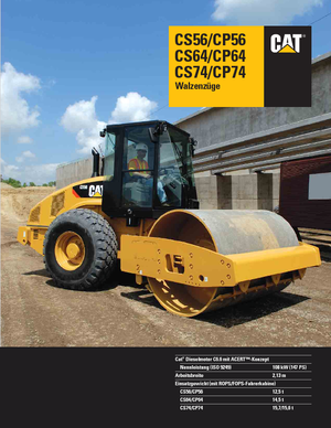 Cilindri compactori cu un singur tambur Caterpillar CS64