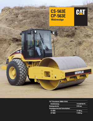 Cilindri compactori cu un singur tambur Caterpillar CS 563 E