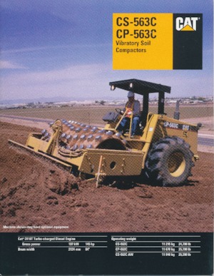 Cilindri compactori cu un singur tambur Caterpillar CP-563C