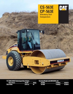Cilindri compactori cu un singur tambur Caterpillar CP-563E
