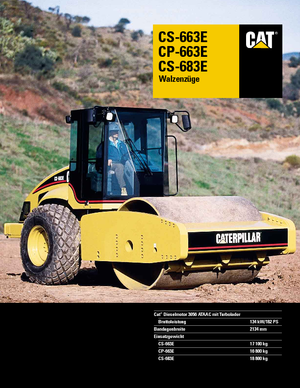 Cilindri compactori cu un singur tambur Caterpillar CS 683 E