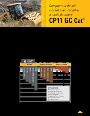 Cilindri compactori cu un singur tambur Caterpillar CP11GC