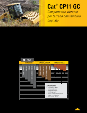 Cilindri compactori cu un singur tambur Caterpillar CP11GC