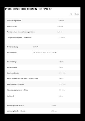 Cilindri compactori cu un singur tambur Caterpillar CP12GC