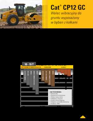 Cilindri compactori cu un singur tambur Caterpillar CP12GC