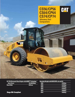 Cilindri compactori cu un singur tambur Caterpillar CP56