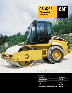 Cilindri compactori cu un singur tambur Caterpillar CS423E