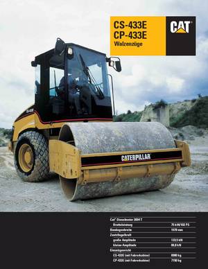 Cilindri compactori cu un singur tambur Caterpillar CS433E