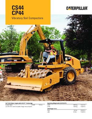 Cilindri compactori cu un singur tambur Caterpillar CS44