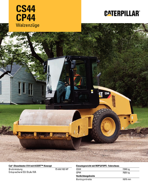 Cilindri compactori cu un singur tambur Caterpillar CS44
