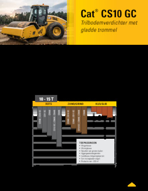 Cilindri compactori cu un singur tambur Caterpillar CS10GC