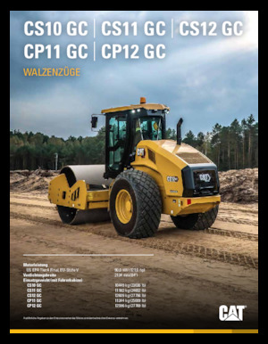 Cilindri compactori cu un singur tambur Caterpillar CS10 GC