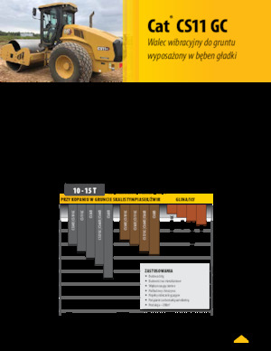 Cilindri compactori cu un singur tambur Caterpillar CS11GC