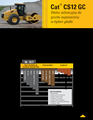 Cilindri compactori cu un singur tambur Caterpillar CS12GC