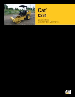 Cilindri compactori cu un singur tambur Caterpillar CS34