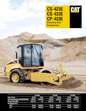 Cilindri compactori cu un singur tambur Caterpillar CS423E
