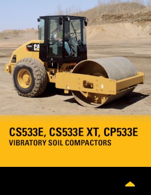 Cilindri compactori cu un singur tambur Caterpillar CS533E XT