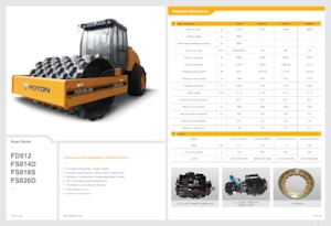 Cilindri compactori cu un singur tambur Foton Lovol FS818S