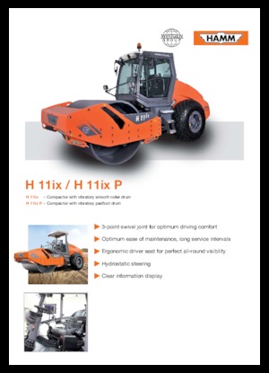 Cilindri compactori cu un singur tambur Hamm H 11 ix