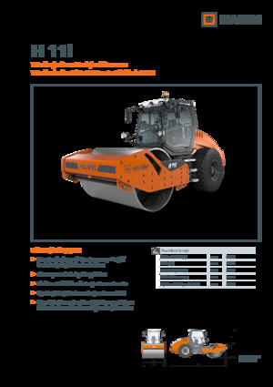 Cilindri compactori cu un singur tambur Hamm H 11i