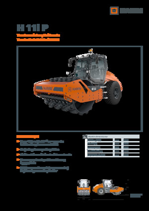 Cilindri compactori cu un singur tambur Hamm H 11i P