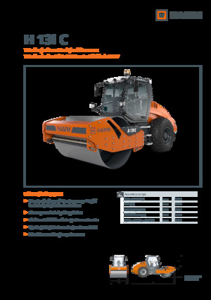 Cilindri compactori cu un singur tambur Hamm H 13i C