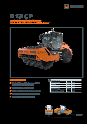 Cilindri compactori cu un singur tambur Hamm H 13i C P