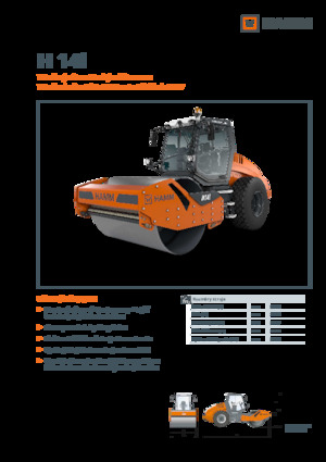 Cilindri compactori cu un singur tambur Hamm H 14i