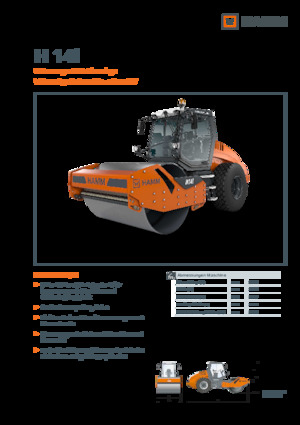 Cilindri compactori cu un singur tambur Hamm H 14i