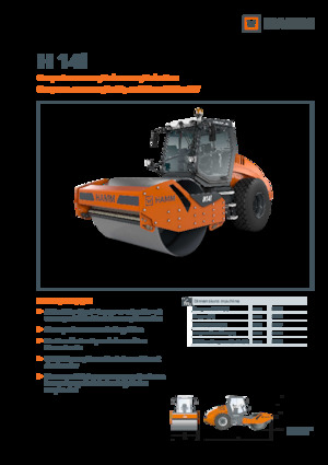 Cilindri compactori cu un singur tambur Hamm H 14i