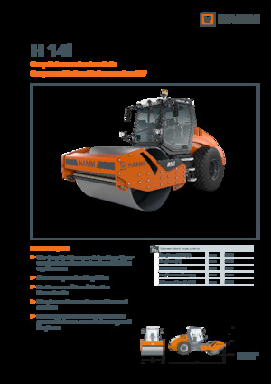Cilindri compactori cu un singur tambur Hamm H 14i