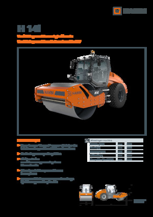 Cilindri compactori cu un singur tambur Hamm H 14i