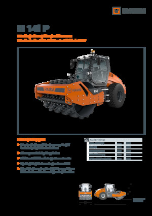 Cilindri compactori cu un singur tambur Hamm H 14i P