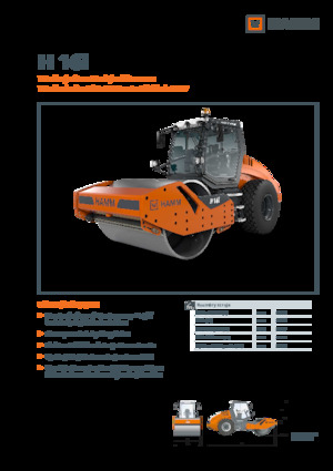 Cilindri compactori cu un singur tambur Hamm H 16i