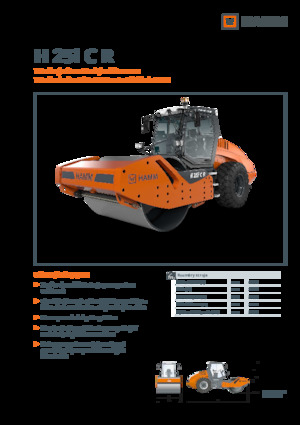 Cilindri compactori cu un singur tambur Hamm H 25i C R