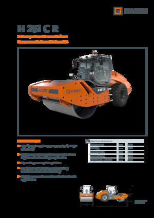 Cilindri compactori cu un singur tambur Hamm H 25i C R
