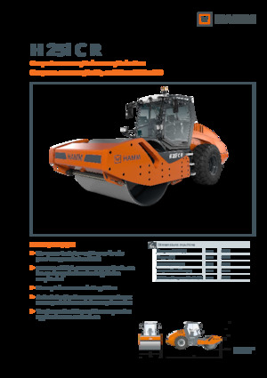 Cilindri compactori cu un singur tambur Hamm H 25i C R