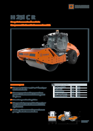Cilindri compactori cu un singur tambur Hamm H 25i C R