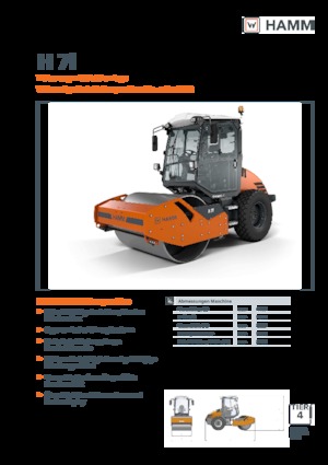Cilindri compactori cu un singur tambur Hamm H 7i