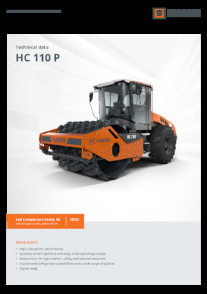 Cilindri compactori cu un singur tambur Hamm HC 110 P